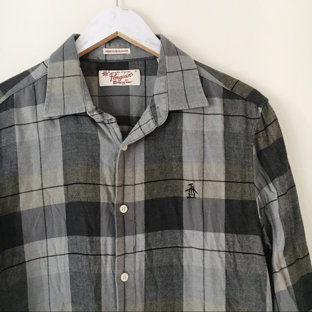 Penguin Plaid Burton Down Shirt Heritage Slim Fit - Picture 2 of 7